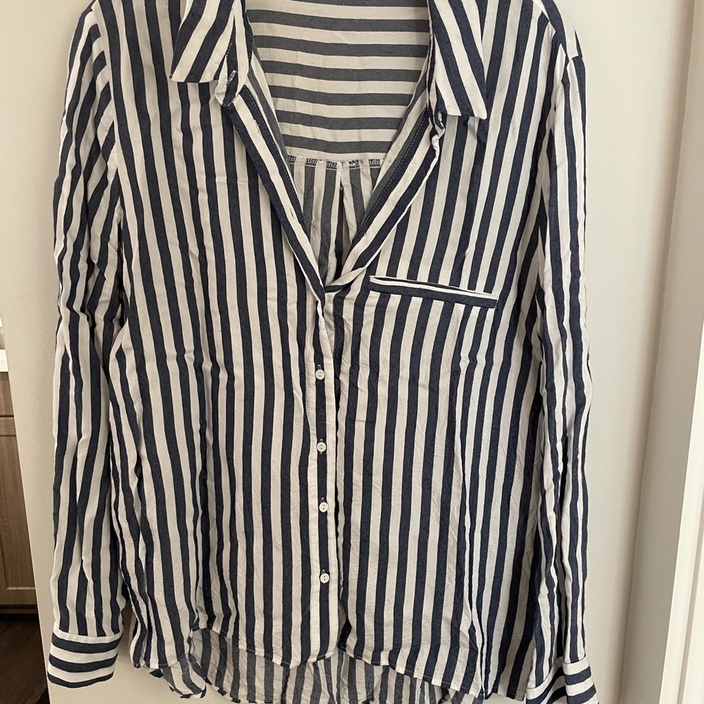 Zara striped blouse